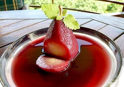 Пьяная груша в красном вине рецепт с фото пошагово