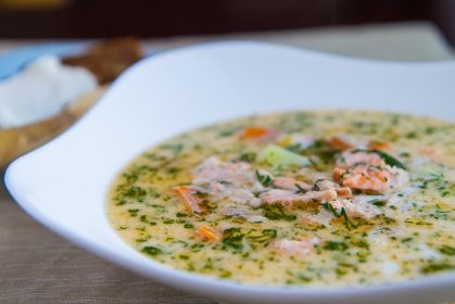 Финский суп с лососем и сливками рецепт с фото пошагово