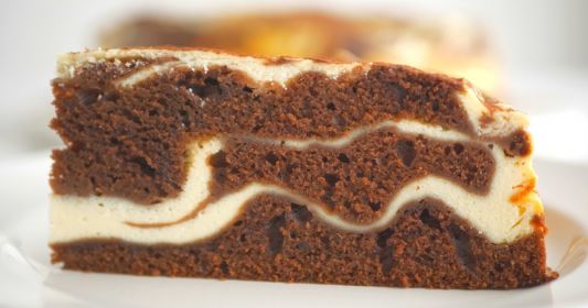 Шоколадно-творожный мраморный пирог рецепт с фото пошагово