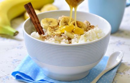 Рисовая каша с бананом и корицей рецепт с фото пошагово
