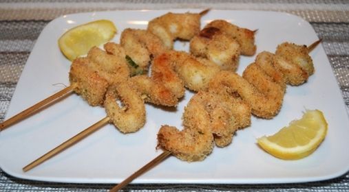 Шашлыки из кальмаров в духовке рецепт с фото пошагово