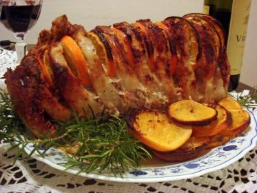 Мясо свинины с апельсинами в духовке рецепт с фото пошагово