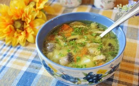 Грибной суп с фасолью рецепт с фото пошагово 