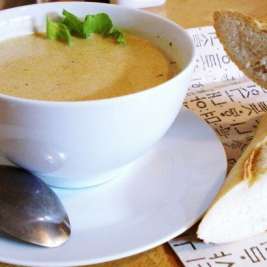 Луковый суп со сливками
