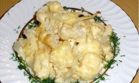 Цветная капуста под соусом бешамель рецепт с фото пошагово