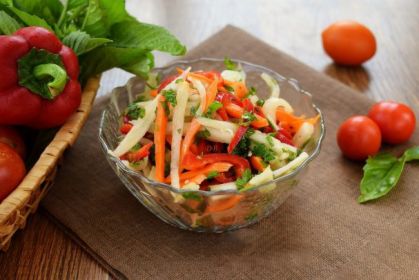 Шалгам овощной салат казахской кухни рецепт с фото пошагово