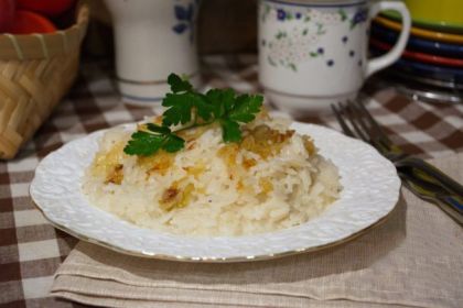 Яглы шуле рисовая каша с жареным луком на воде рецепт с фото пошагово