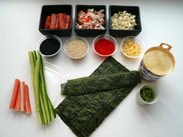 Ингредиенты для приготовления суши, как приготовить суши дома из ингредиентов