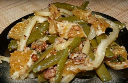 Салат из стручковой фасоли и апельсина Салат из стручковой фасоли и апельсина - рецепт с фото (видео)