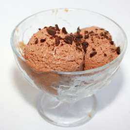 Шоколадно-ореховое мороженое