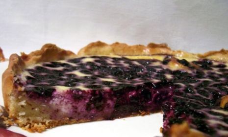 Финский пирог с голубикой - рецепт с фото
