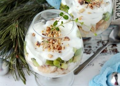 Десерт с киви и зефиром рецепт с фото пошагово