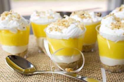 Лимонный десерт в стакане, рецепт с фото, пошагово