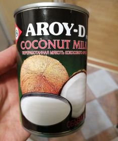 Молоко кокосовое Aroy-D 400 мл ж/б состав цена калорийность отзывы