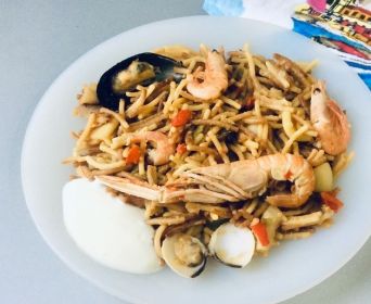 Паэлья с макаронами и морепродуктами рецепт с фото пошагово