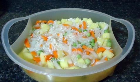 Рис с овощами в пароварке Рис с овощами в пароварке, рецепт с фото, пошагово