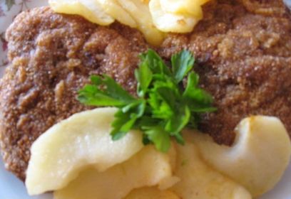 Шницель из свинины с яблоками Шницель из свинины с яблоками, рецепт с фото, пошагово
