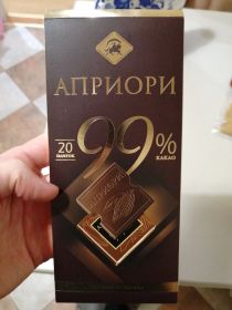 Шоколад Априори 99% какао состав цена калорийность производитель отзывы