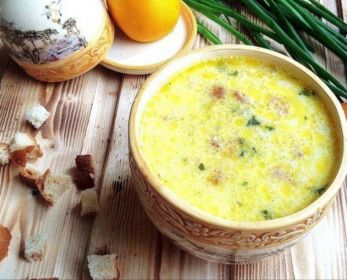 Суп с плавленым сыром и курицей рецепт с фото пошагово
