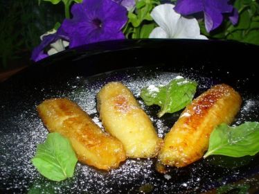 Жареные бананы на сковороде рецепт с фото пошагово