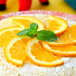 Веганский апельсиновый пирог