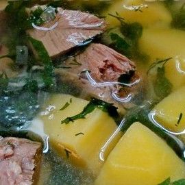 Бухлер из баранины - популярный суп бурятской кухни