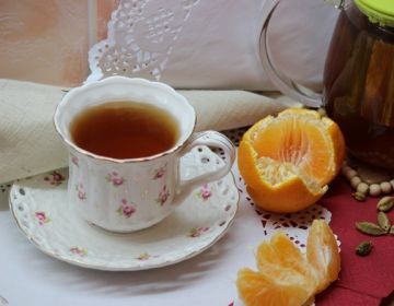 Чай с кардамоном и мандарином рецепт с фото пошагово 