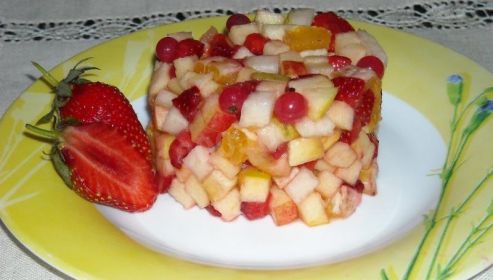 Десерт из фруктов диетический рецепт с фото пошагово 