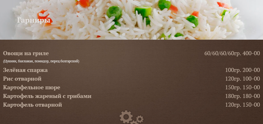 меню Ресторан Ползуновъ Барнаул