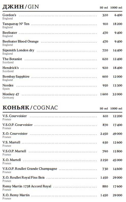 меню Ресторан Рибай Санкт-Петербург