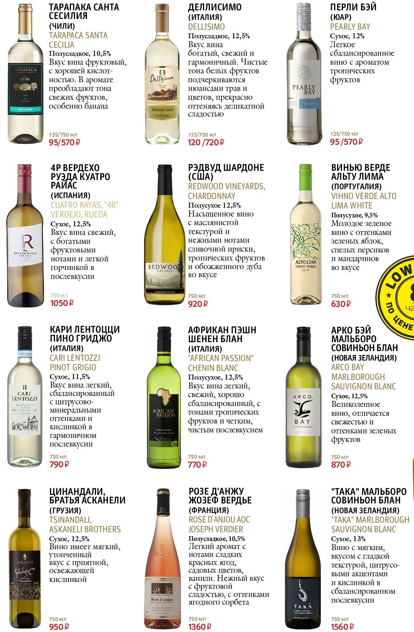 меню Кафе 8 чашек Калуга