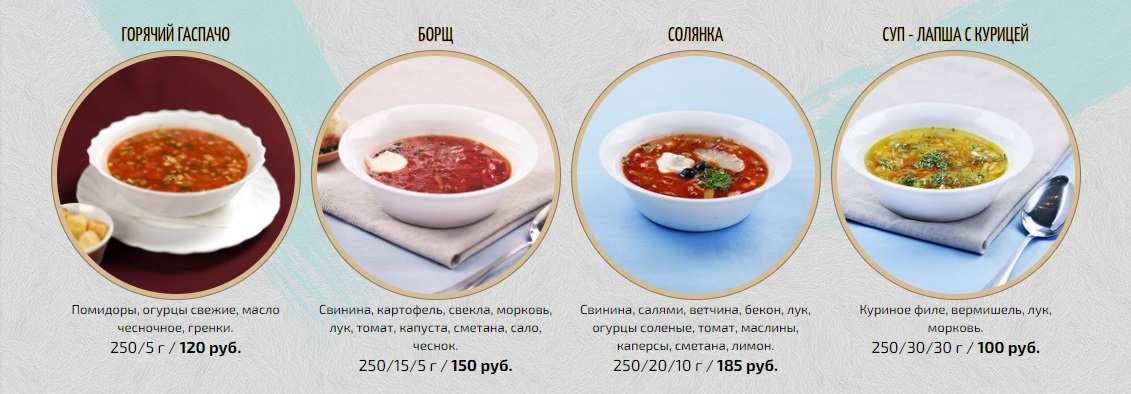 меню Кафе Сопрано Белгород меню Кафе Сопрано Белгород