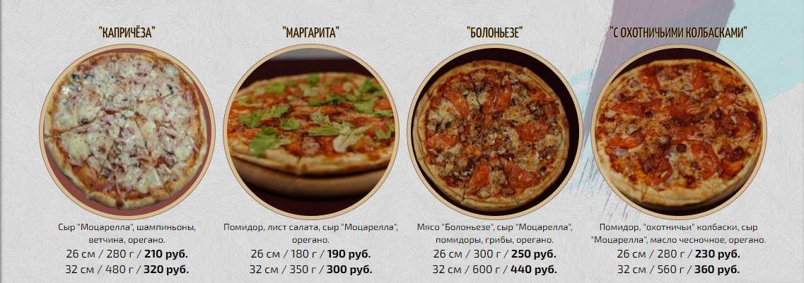 меню Кафе Сопрано Белгород меню Кафе Сопрано Белгород