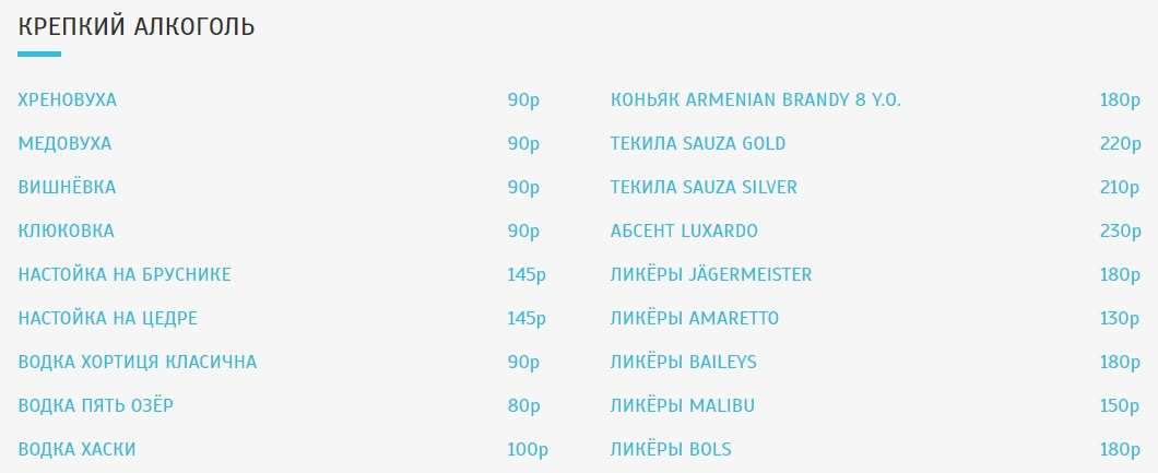 меню Корчма Гоголь Липецк меню Корчма Гоголь Липецк