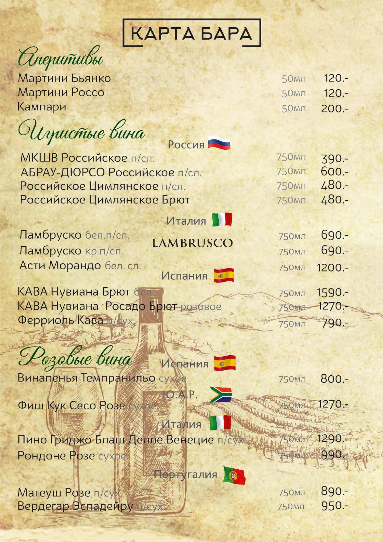 меню Буффало Миасс