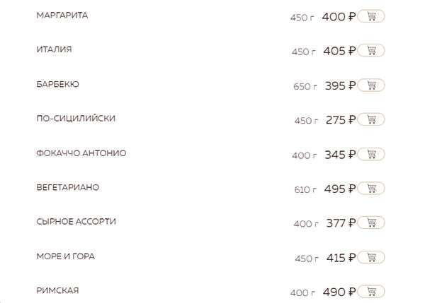 меню Ресторан У Андре Саратов