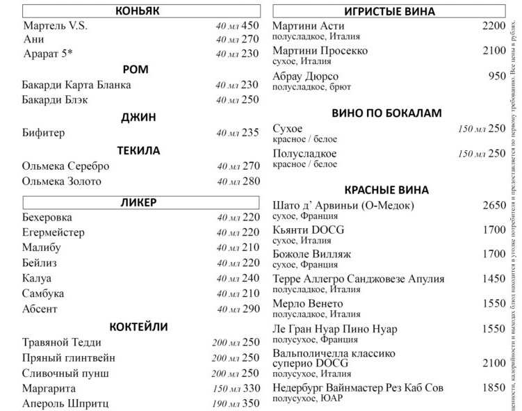меню Кафе Пшеничный кот Владимир меню Кафе Пшеничный кот Владимир