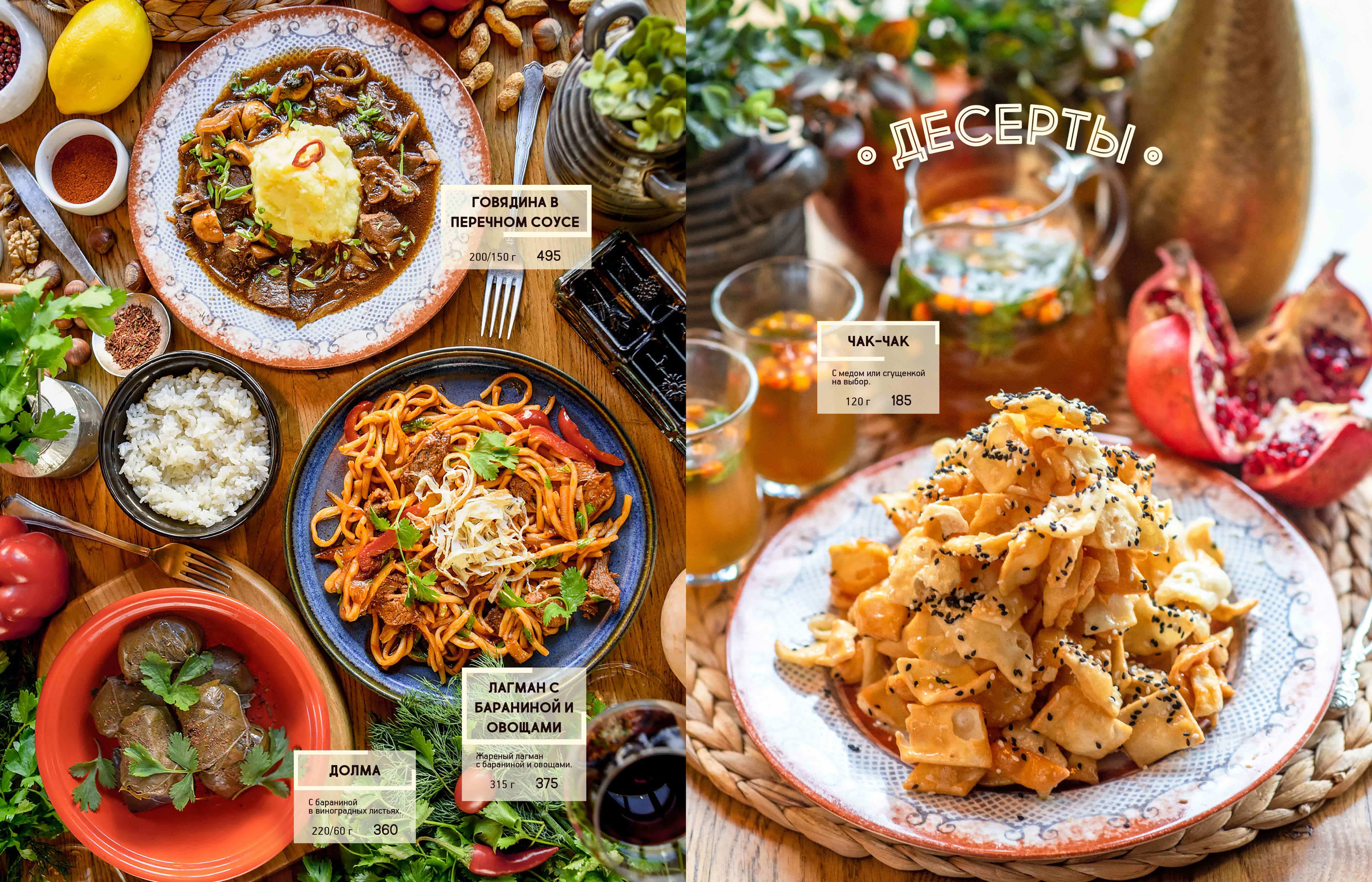 меню Чучвара Нижневартовск