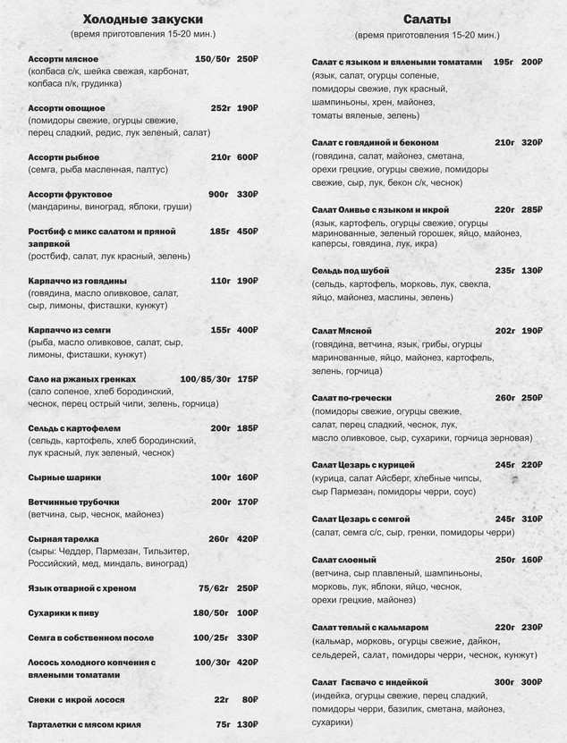 меню Кафе Мельница Рыбинск меню Кафе Мельница Рыбинск