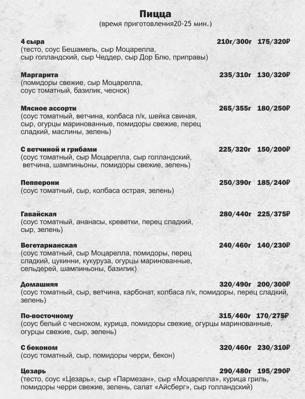 меню Кафе Мельница Рыбинск меню Кафе Мельница Рыбинск