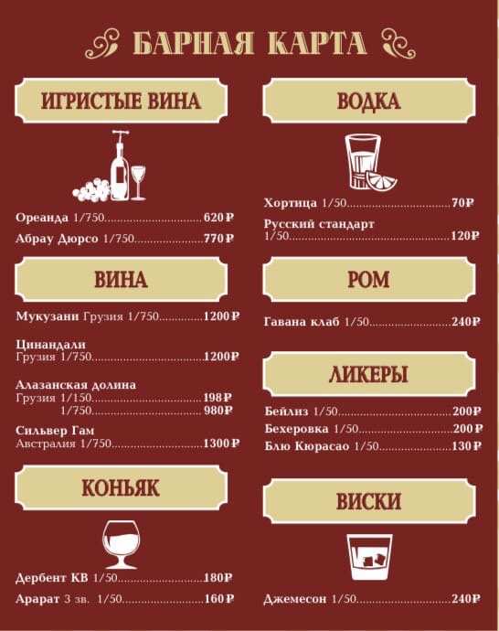 меню Дон Батон Дзержинск