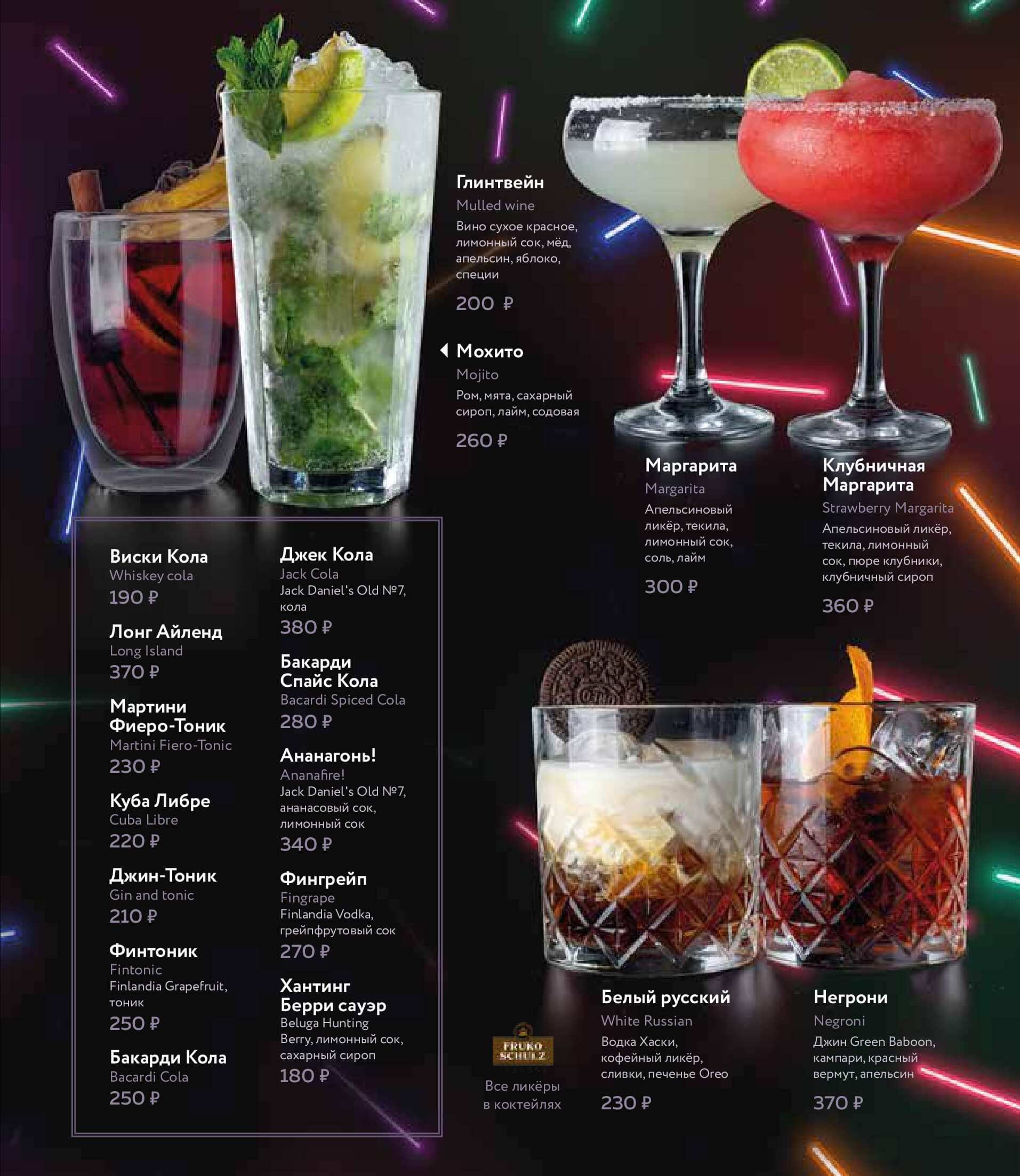 меню Всё Хорошо ресторан на Бухарестской