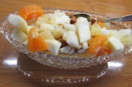 Салат с фруктами и орехами рецепт с фото пошагово 