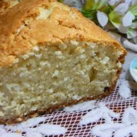 Кокосовый кекс на сметане