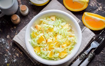 Салат из пекинской капусты и апельсина рецепт с фото пошагово
