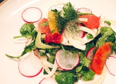 Салат с фенхелем и рукколой Салат с фенхелем и рукколой рецепт с фото пошагово