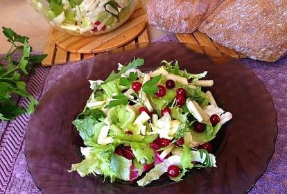 Салат с сельдереем и яблоком рецепт с фото пошагово 