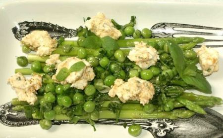 Салат с зеленой спаржей рецепт с фото пошагово