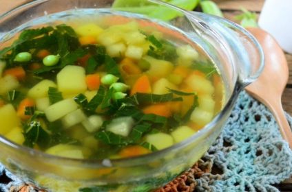 Суп из крапивы вегетарианский рецепт с фото пошагово 
