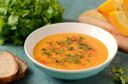 Чечевичный суп с тыквой рецепт с фото пошагово 